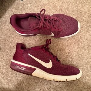 Nike Women's Maroon Air Max Sneakers